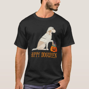 Camiseta Divertido perro de Halloween feliz Dogween Hombres