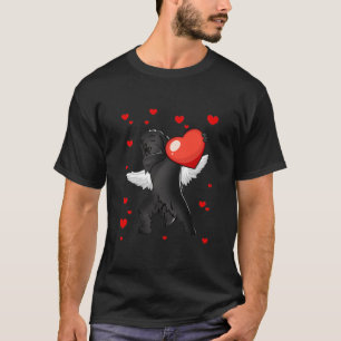Camiseta Divertido perro de Terranova con el corazón de San