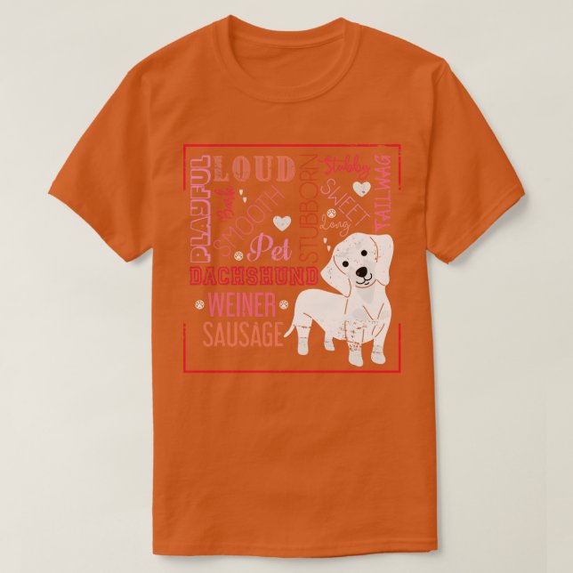 Camiseta Divertido perro de Wiener Lover Dachshund (Diseño del anverso)