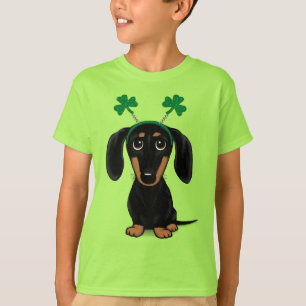 Camiseta Divertido perro del Día de San Patricio Dachshund 