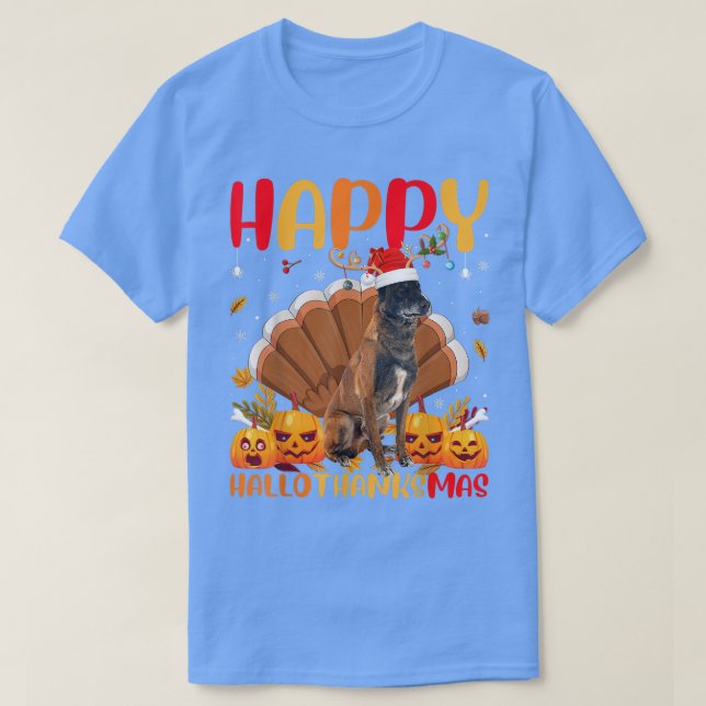 Camiseta Divertido Perro Enamorado Feliz Perro Belga Malino (Diseño del anverso)