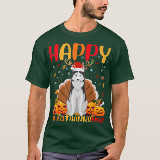 Camiseta Divertido Perro Enamorado Feliz Perro Husky Siberi