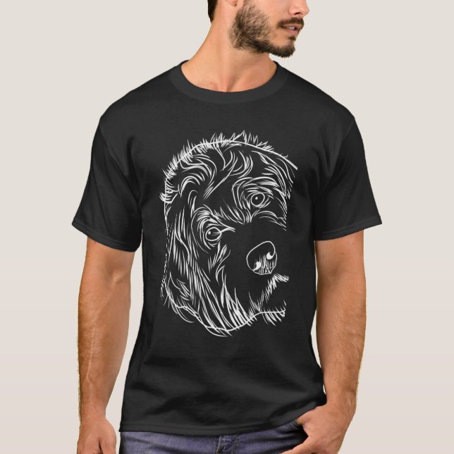 Camiseta Divertido perro Labradoodle (Anverso)