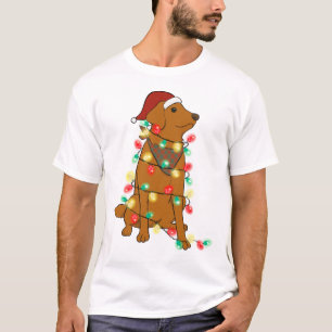 Camiseta Divertido perro Navidad burdo
