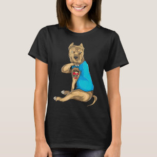 Camiseta Divertido Perro Pitbull Que Amo A Mamá Día de la M