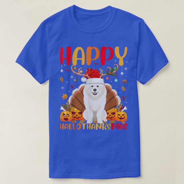Camiseta Divertido perro Samoyed Lover Feliz Samoyed HelloG (Diseño del anverso)