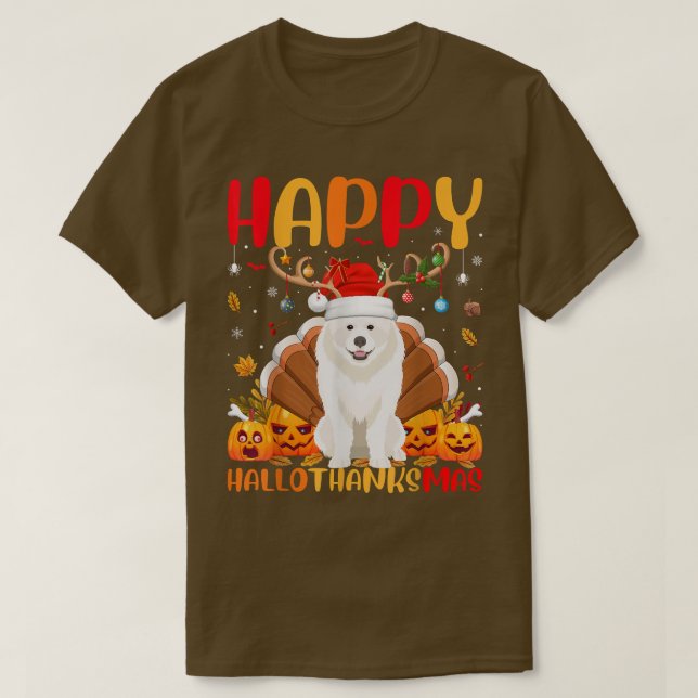 Camiseta Divertido perro Samoyed Lover Feliz Samoyed HelloG (Diseño del anverso)