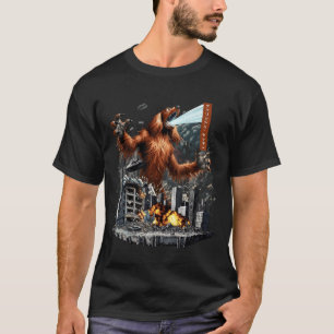 Camiseta Divertido perro Setter Irlandés Kaiju Monstruo Jap