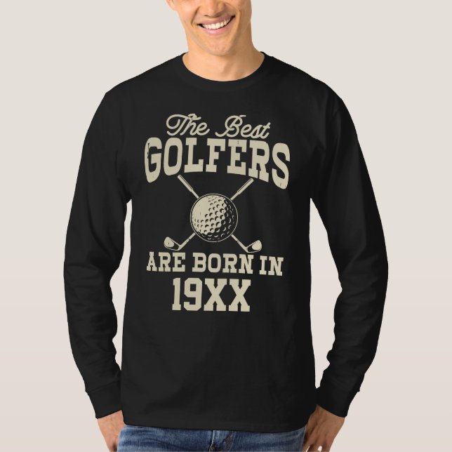 Camiseta Divertido Personalizado Año de Golf Nombre nacido (Anverso)