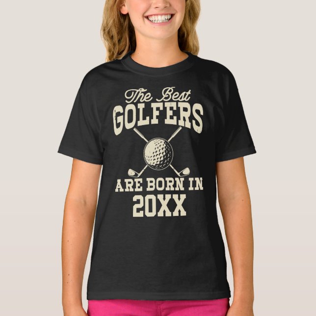 Camiseta Divertido Personalizado Año de Golf Nombre nacido (Anverso)