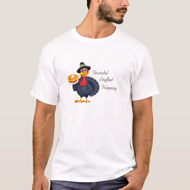 Camiseta Divertido personalizado de acción de gracias en tu (Anverso)