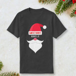 Camiseta Divertido Personalizado Navidades el tío favorito<br><div class="desc">Dile a todos quién es el favorito de Santa. La camiseta muestra un Gorra de Santa Claus, bigote, barba y texto que dice "Favorito de Santa" y rellenas el blanco . ... ... ... Tío, papá, tía, mamá, ingeniero, amante del perro, etc. Personalizar el texto con cualquier "favorito". Hace un...</div>