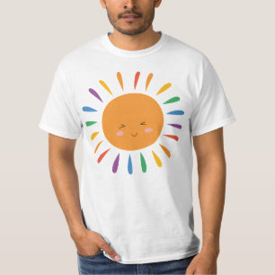 Camiseta Divertido Personalizado Sun LGBT-Shirt - Alegre ar