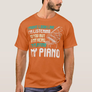 Camiseta Divertido Piano Lover Orchestra Pianista Música Pi