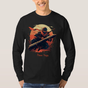 Camiseta Divertido Piano Ninja Piano Lover Para El Profesor