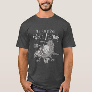 Camiseta Divertido pichón espía