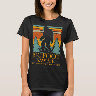 Camiseta Divertido Pie Grande Me Vio Pero Nadie Le Cree Sas