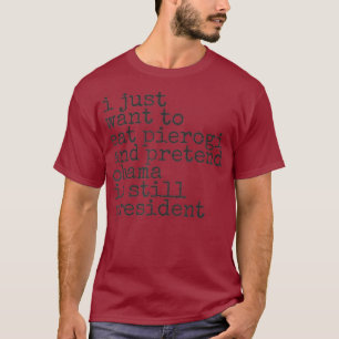 Camiseta Divertido Pierogi Demócrata Polaco Extraño a Obama