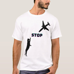 Camiseta Divertido piloto de aviones gato Esposa de marido