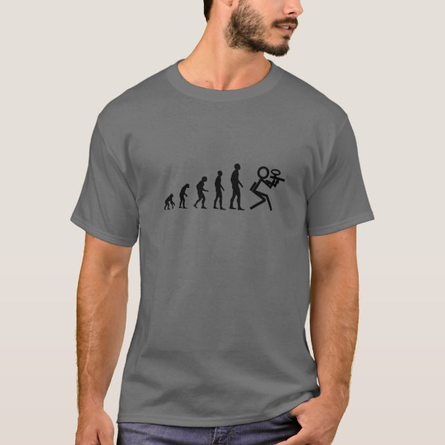 Camiseta Divertido pintador de Papas de Paintball Evolución (Anverso)
