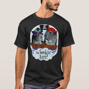 Camiseta Divertido Pirata Cute Guinea Cerdo Rueda Squad Say