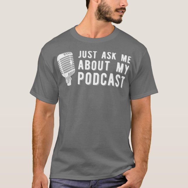 Camiseta Divertido podcast para Podcaster (Anverso)