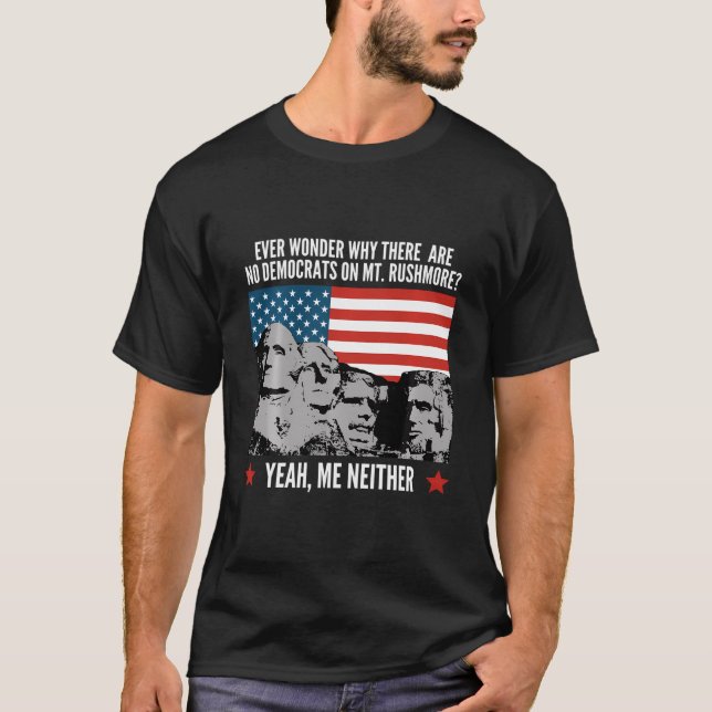 Camiseta Divertido político Republicano Monte Rushmore Demó (Anverso)