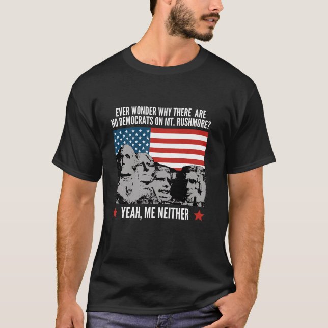 Camiseta Divertido político Republicano Monte Rushmore Demó (Anverso)