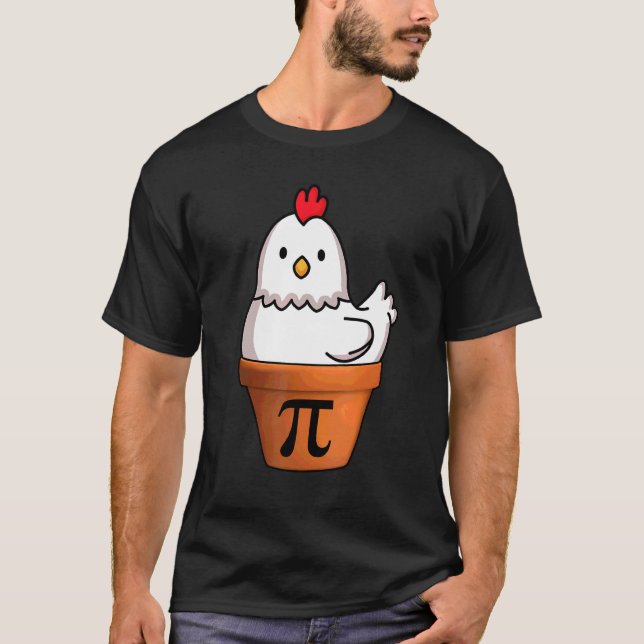 Camiseta Divertido pollo en el Día Pi Pot Pi Math 3 14 (Anverso)
