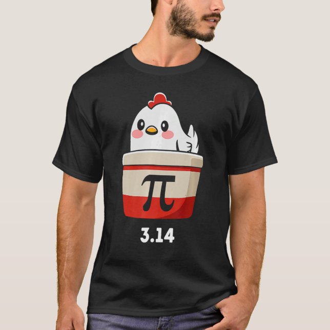 Camiseta Divertido pollo Pot Pi Shirt Day Pie Math Lover Ge (Anverso)