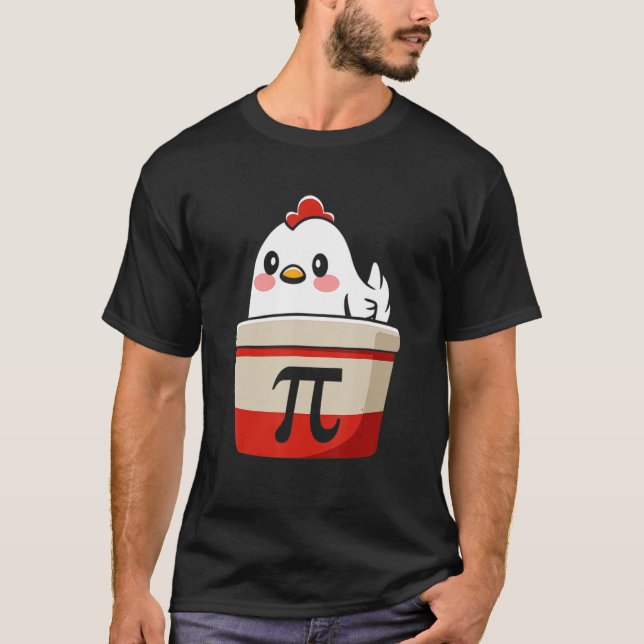 Camiseta Divertido pollo Pot Pi Shirt Day Pie Math Lover Ge (Anverso)