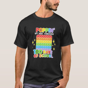 Camiseta Divertido Poppin 100 Días De Escuela, Poppin 100 D