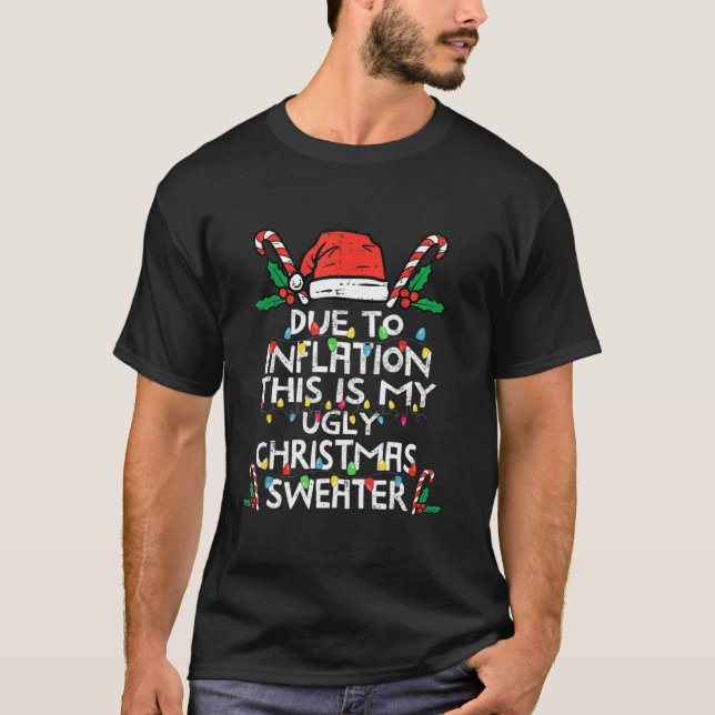 Camiseta Divertido por la inflación Navidades feos sudan po (Anverso)