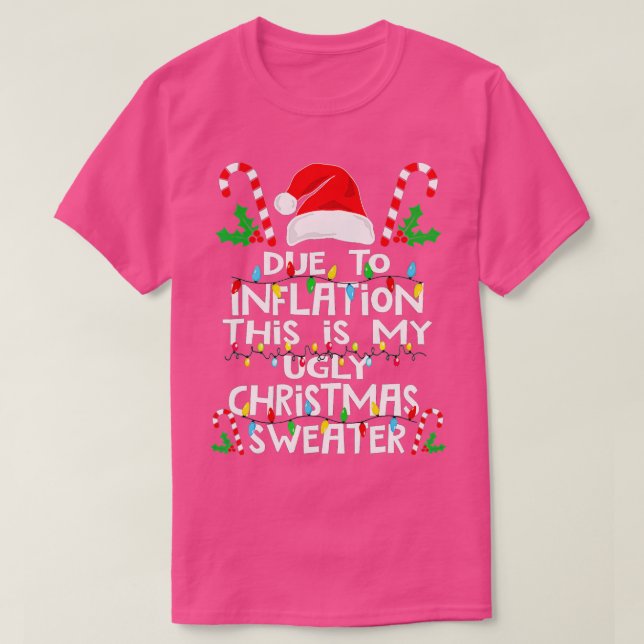 Camiseta Divertido por la inflación Navidades feos sudan po (Diseño del anverso)