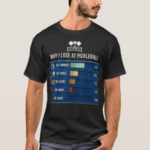 Camiseta Divertido Por Qué Pierdo En Paleta Deporte Pickleb