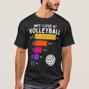 Camiseta Divertido Por Qué Pierdo En Voleibol Humor Verano
