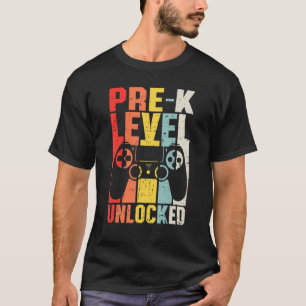 Camiseta Divertido pre K Level Unlocked Video Gamer De Vuel