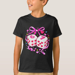 Camiseta Divertido Preppy 67 San Valentín Seis Siete Dados
