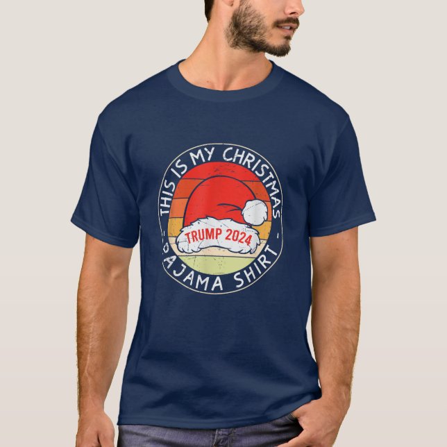 Camiseta Divertido presidente de QR Trump 2024 Código de ba (Anverso)