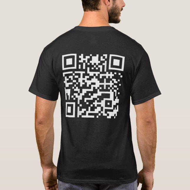 Camiseta Divertido presidente de QR Trump 45 47 código de b (Reverso)