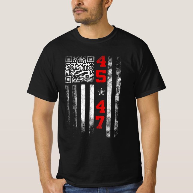 Camiseta Divertido presidente de Trump bailando, Troll QR (Anverso)