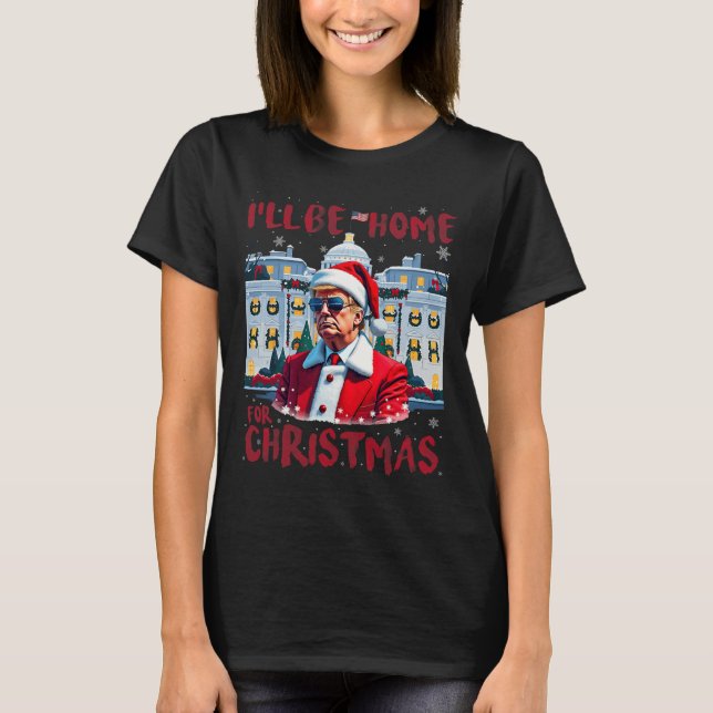 Camiseta Divertido presidente de Trump de nuevo estaré en c (Anverso)