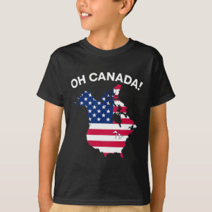 Camiseta Divertido presidente Trump dice Oh Canadá, Estados