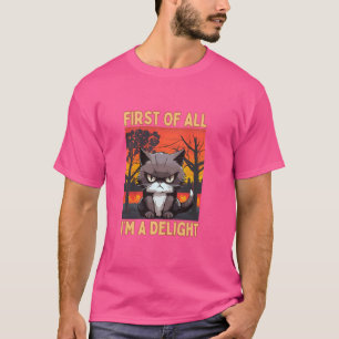 Camiseta Divertido, primero que nada soy un gato sórdido y