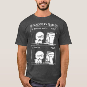 Camiseta Divertido problema de programador que funciona con