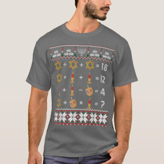 Camiseta Divertido profesor de matemáticas judías de Hanukk