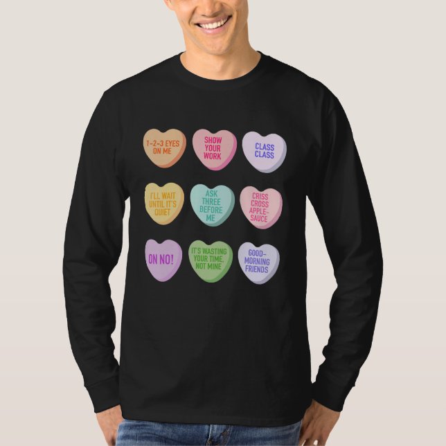 Camiseta Divertido profesor Día de San Valentín Conversació (Anverso)