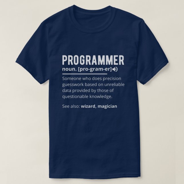 Camiseta Divertido programador de código de desarrollador s (Diseño del anverso)