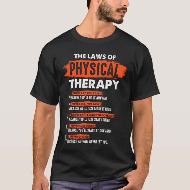 Camiseta Divertido PT Terapia Física Terapia Mes (Anverso)