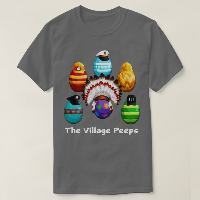 Camiseta Divertido pueblo de Pascua, gente adorable conejo  (Diseño del anverso)